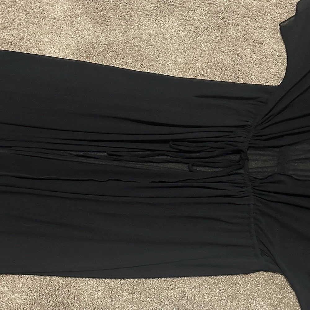 Elan Black Sheer Maxi overlay - Picture 3 of 5
